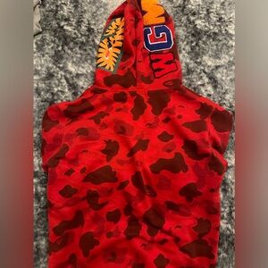 Bape hoodie jacket zip up